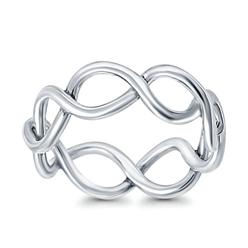 Infinity Braided Crossover Ring